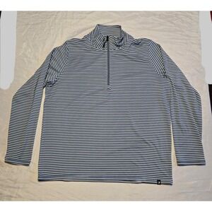 Glyder Limitless Movement‎ Unisex XL 1/4 Zip Pullover Striped Super Soft